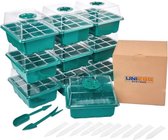 UniEgg® 10 Pack Kweekbak - Compleet Kweekset inclusief accessories - Kweektafel - Verstelbare Ventilatie - Kweekbakken Moestuin