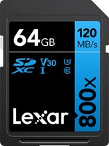 Lexar SDXC série Blue UHS-I 800x 64 Go V30