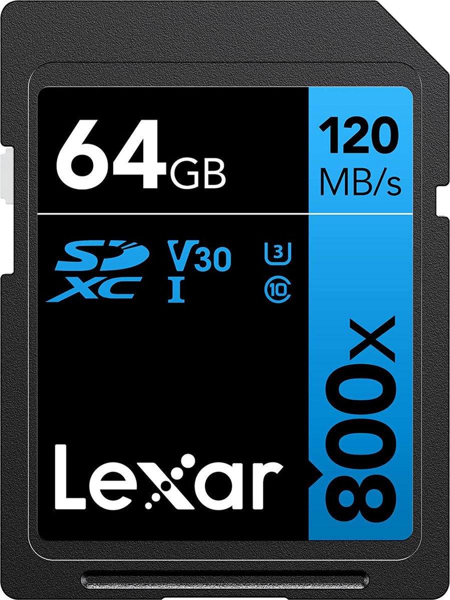 CARD SD SDHC 64GB 800X 120MB S C10V30 U3