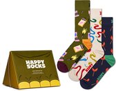 Happy Socks - Coffret cadeau de 3 Set Happy Camper taille 41-46