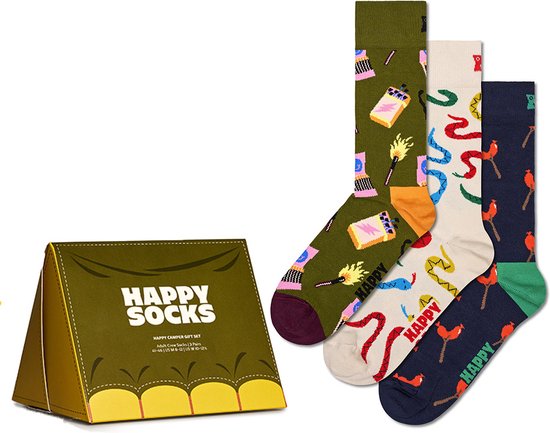 Happy Socks - 3-Pack Happy Camper Socks Gift Set mt 41-46