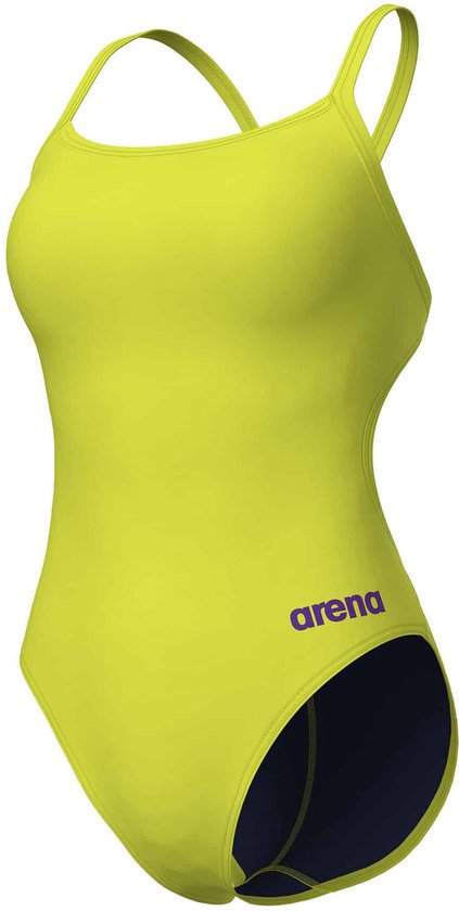 Arena W Team Swimsuit Challenge Solid black-white – De