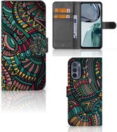GSM Hoesje Geschikt voor Motorola Moto G62 5G Flip Case Aztec