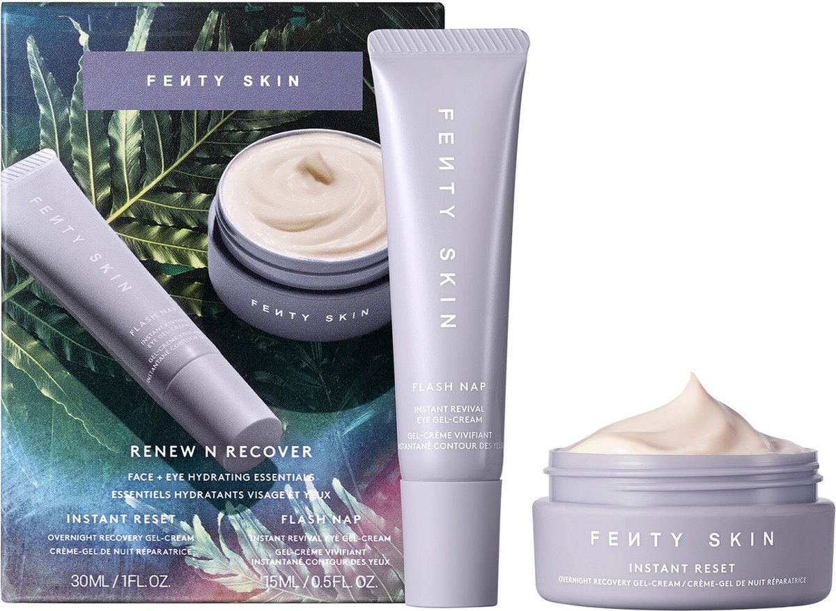 Fenty Beauty Renew N Recover - Face + Eye Hydrating Essentials set - Oogcrème - Gel créme - Nacht & Dag - Huidverzorging