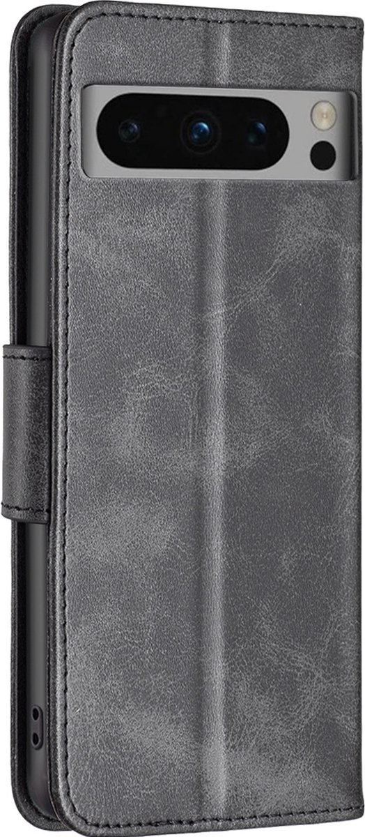 Mobigear Telefoonhoesje geschikt voor Google Pixel 8 Pro Hoesje | Mobigear Excellent Bookcase Portemonnee | Pasjeshouder voor 3 Pasjes | Telefoonhoesje voor Pinpas / OV Kaart / Rijbewijs - Zwart