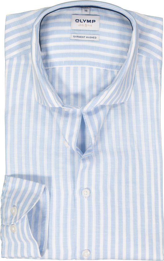 Olymp Uomo Camicia Business Maniche Lunghe Level Five, Body Fit: Il Tuo Alleato Perfetto Per Uno Stile Professionale E Moderno
