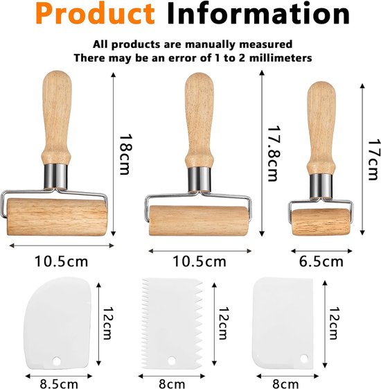 BELICOO Deegroller en siliconen gebakmatset, 40,9 cm