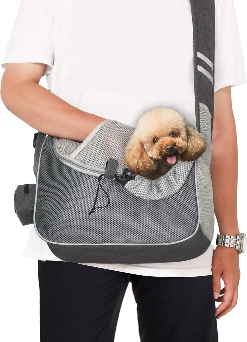 APOLLO WALKER Katten- en Hondenmand, Voor Grote en Kleine Katten (2-15 kg), Ademende Mesh Huisdierenmand, Ideaal Voor Wandelen, Reizen en Buitenactiviteiten(zwart - uitbreiding