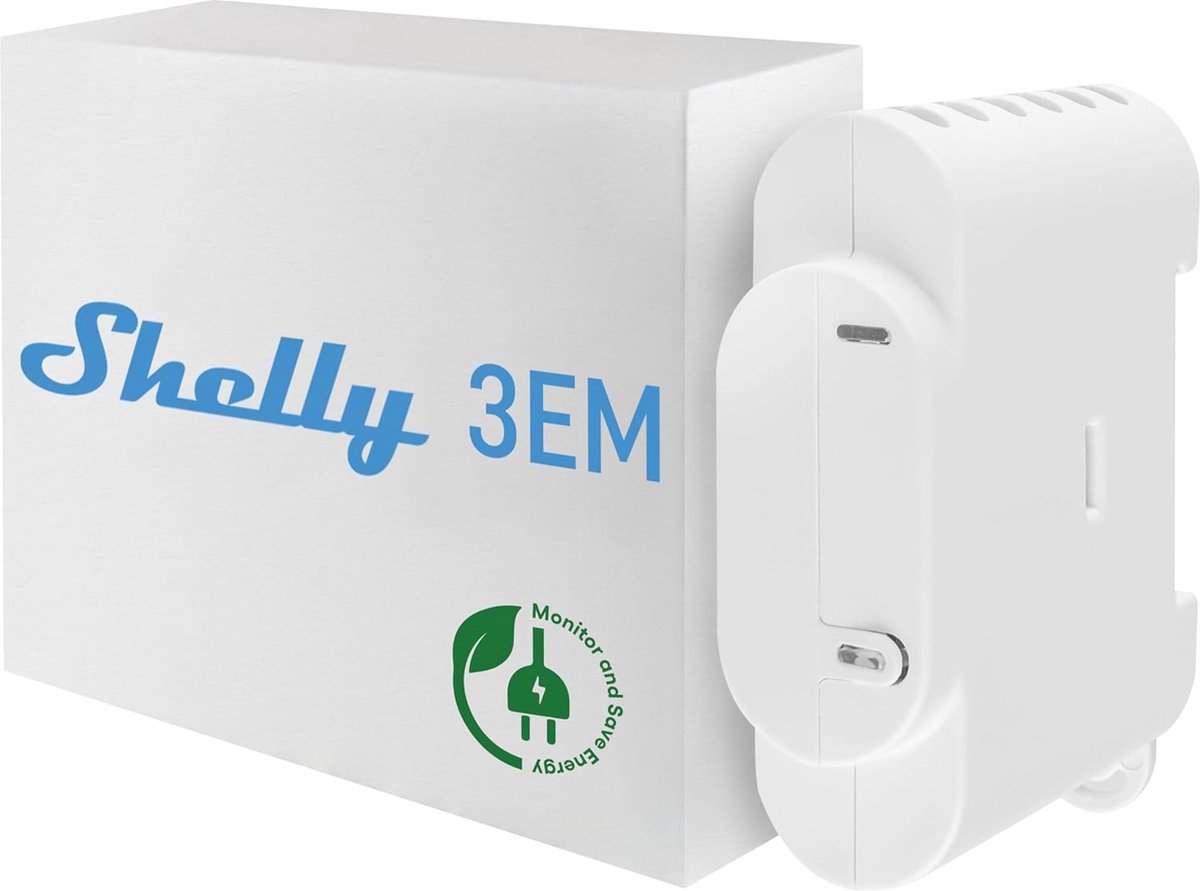 Shelly 3EM intelligente 3-fasen-wifi-energiemeter