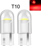TLVX T10 W5W LED Auto lampen Rood – Canbus – Steeklamp – Interieur verlichting – Rode kleur – Lange levensduur –12V – Stadslicht – Interieurlicht – Parkeer lampen – Stadsverlichting LED (2 stuks)