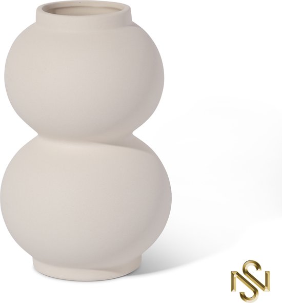 Sannaila-Arctic-Purity Vase-Keramiek-Nordic Vase-Beige-Modern-Japandi