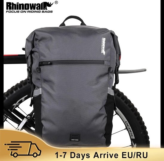 Rhinowalk Enseble de sacoches de vélo pour Porte-Bagages de vélo