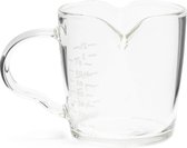 Espresso shotglas - Dubbele uitloop- 70ml – Espresso Kannetje – Latte Macchiato - Espresso Glas – Maatglas – Shotglas – Espressomachine - Barista Essentials