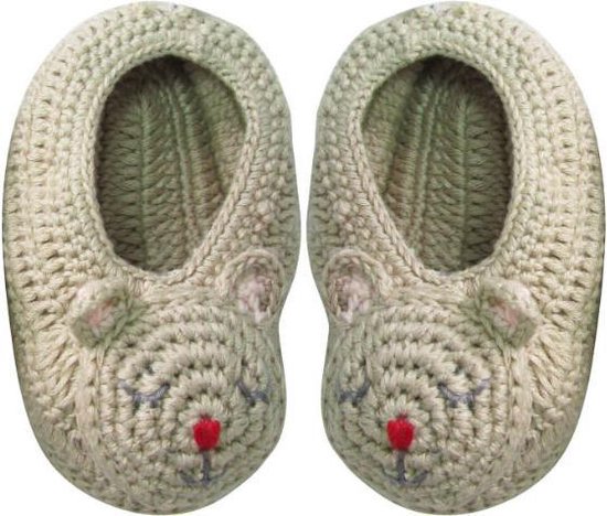 Albetta-chaussons-bébé-crochet-chat-0 à 6 mois