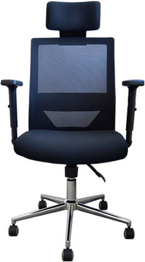 BRASQ OC200 Ergonomische Bureaustoel Zwart met Ademend Mesh