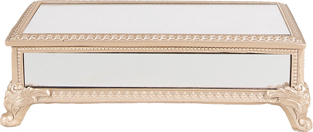 Clayre & Eef Sieradendoos 21x11x7 cm Beige Polyresin