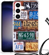 Make a case Convient pour Samsung Galaxy S24 Coque de téléphone portable avec bord transparent Plaques d'immatriculation