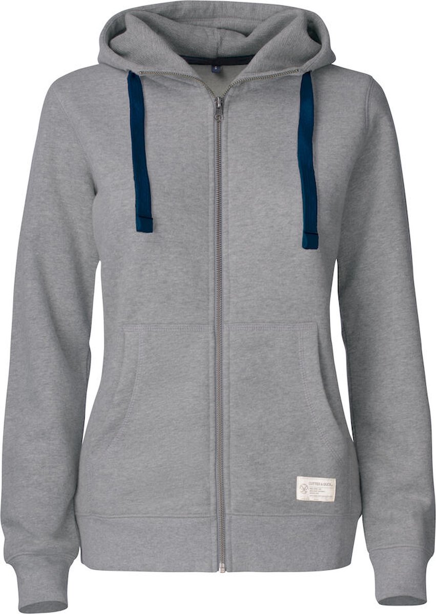 Cutter & Buck Twisp Hood Full Zip Dames 358407 - Grijs Melange - XXL