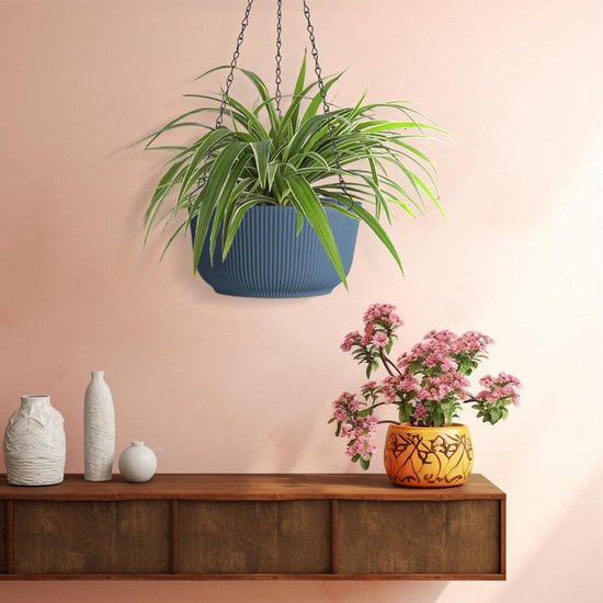 Wandvazen, moderne hangende bloempotten voor aan de muur, 3-delge