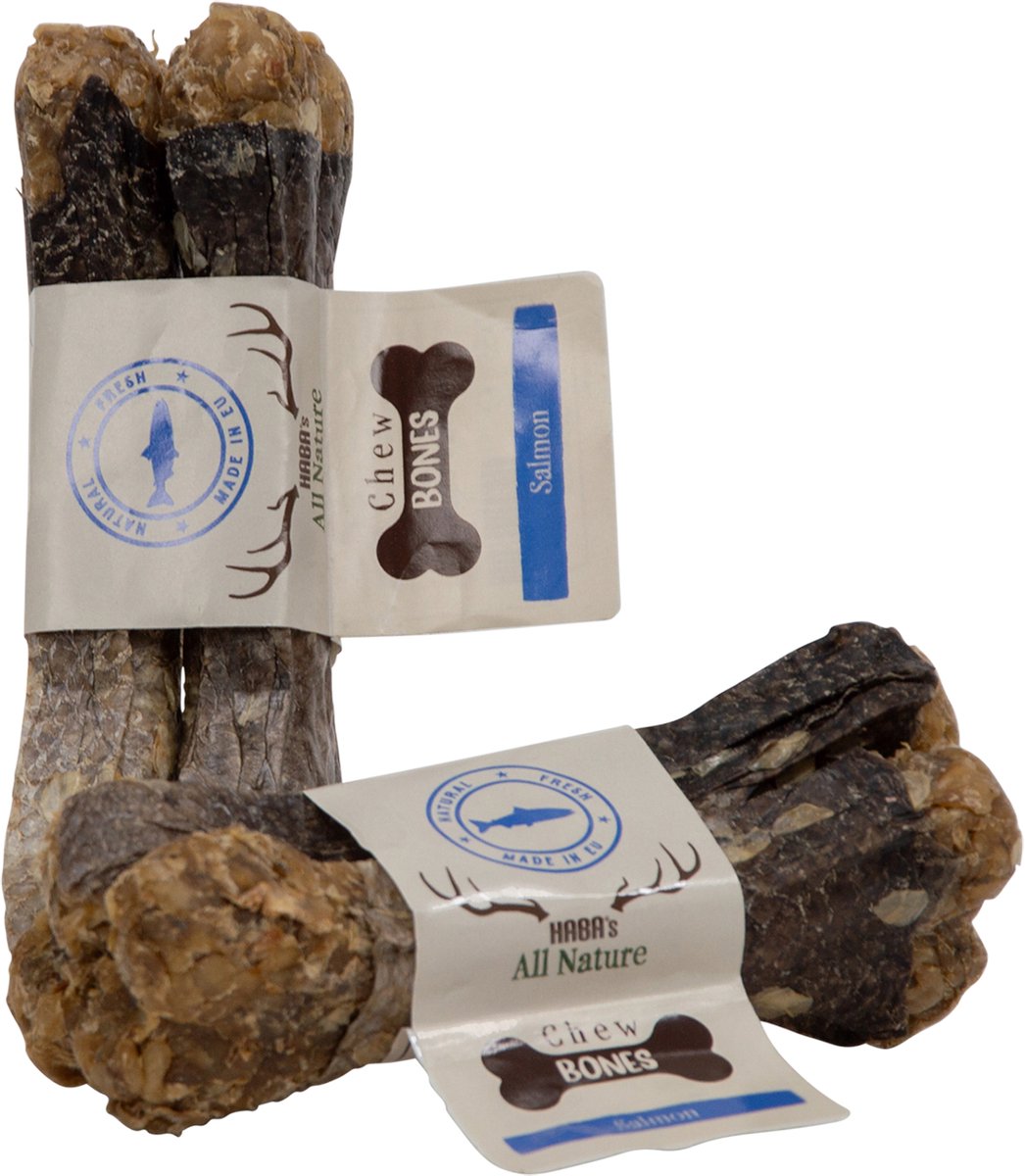 Haba's - Kauwartikelen - Hab All Nature Kauwbot Met Zalm 2st-55g 12cm Hab06301 - 197437