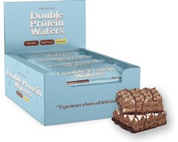 Protiplan - Proteïne Wafels Chocolade - 12 x 2 x 20 g - Eiwitrijk - Koolhydraatverlaagd - Sportvoeding