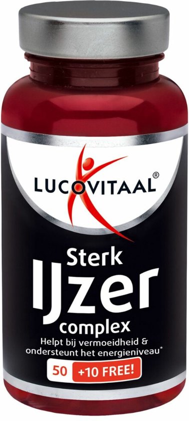 Lucovitaal Sterk IJzer Complex Voedingssupplement - 60 tabletten