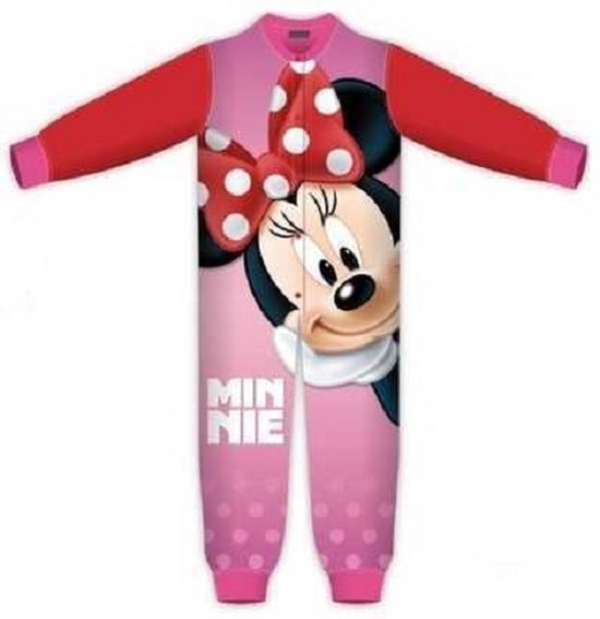 Minnie Mouse onesie - maat 98 - Disney pyama huispak - rood