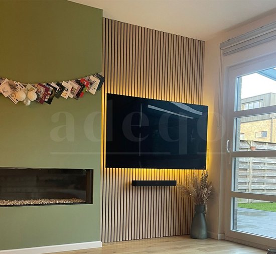 TRESKO Akoestische panelen, hout, 120 x 60 cm, incl. 4 x