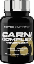 Scitec Nutrition - Carni Complex (60 capsules) - Fatburner - Afvallen - Vetverbrander - Afslankpillen