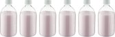 Scrubzout Rozen - 650 gram - Fles met witte dop - set van 6 stuks - Hydraterende Lichaamsscrub