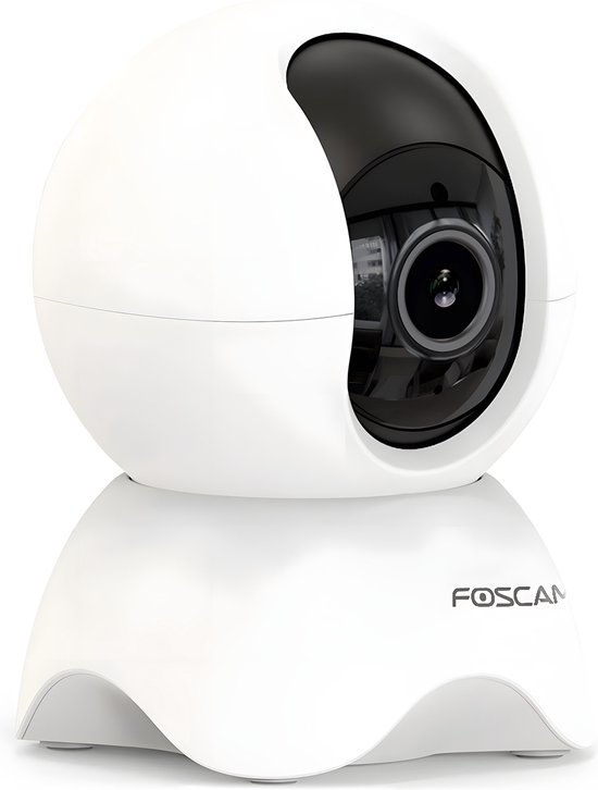 Foscam X5 - Beveiligingscamera's - 5 MP - Pan&tilt - Binnencamera - Babyfoon - Persoonsdetectie - Wit van Foscam — afbeelding 2