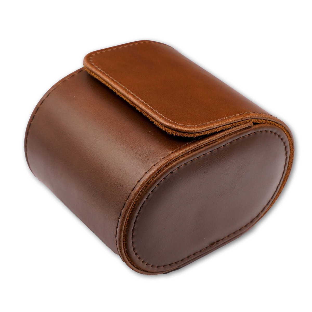 Watch Mates - Horloge Etui | 1 horloge | Leer | Bruin