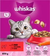 Whiskas 1+ Adult Katten Droogvoer Rund 800 gr