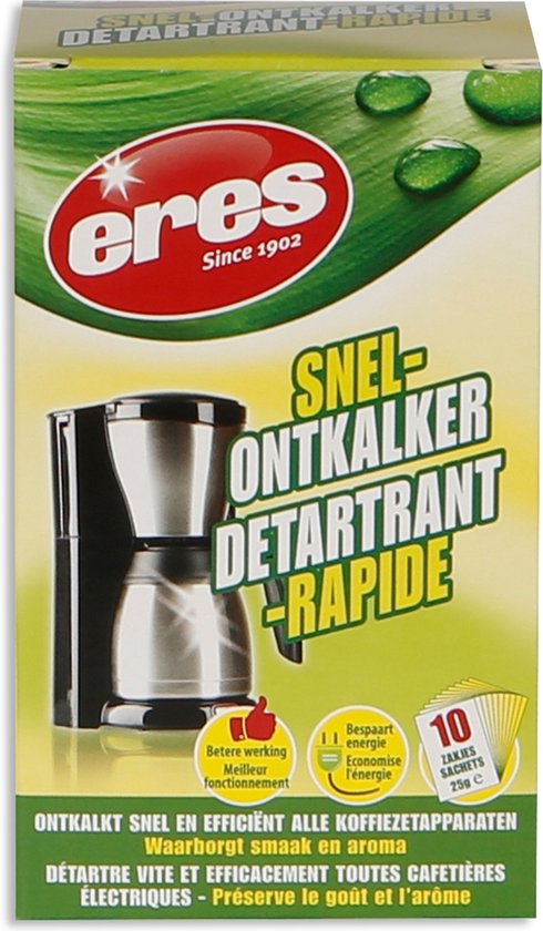 ERES - DÉTARTRANT RAPIDE POUR LA PRÉPARATION DU CAFÉ. 10X25GR - ER14651