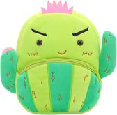 BoefieBoef Fruit Cactus Peuter Rugzak/Rugtas | Healthy Fruit & Plant Kinder Rugtas 0-5 Jaar - Baby Backpack voor Peuterspeelzaal / Opvang - Ideaal voor Peuters & Kleuters - Groen