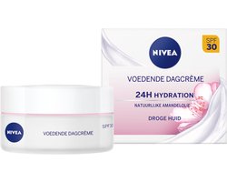 NIVEA Essentials Voedende Dagcrème - Gezichtscreme Droge huid - SPF 30 - Gezichtsverzorging Met amandelolie en sheaboter - 50 ml