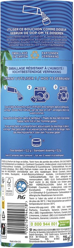 Lenor Booster de parfum pour votre linge – Brise de mer – Pack économique 6 x 235 g