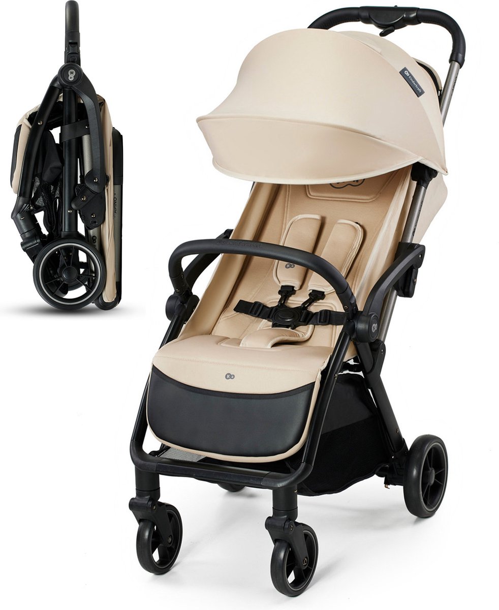 Bol.com Kinderkraft APINO Kinderwagen – Tot 24 kg – Lichtgewicht & Automatisch Opvouwbaar – 4-Positie Rugleuning & Regelbare Voe... aanbieding