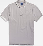 G-Star Raw Dunda Slim Stripe Polo S/s Polo's & T-shirts Heren - Polo shirt - Lichtgrijs - Maat L