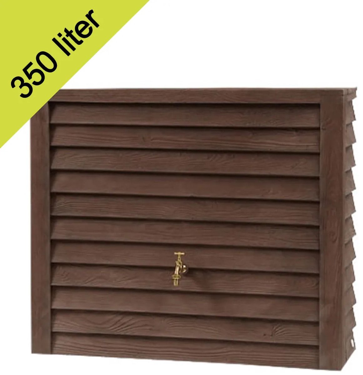 Garantia Woody colonne récupératrice d'eau 350 L bois foncé