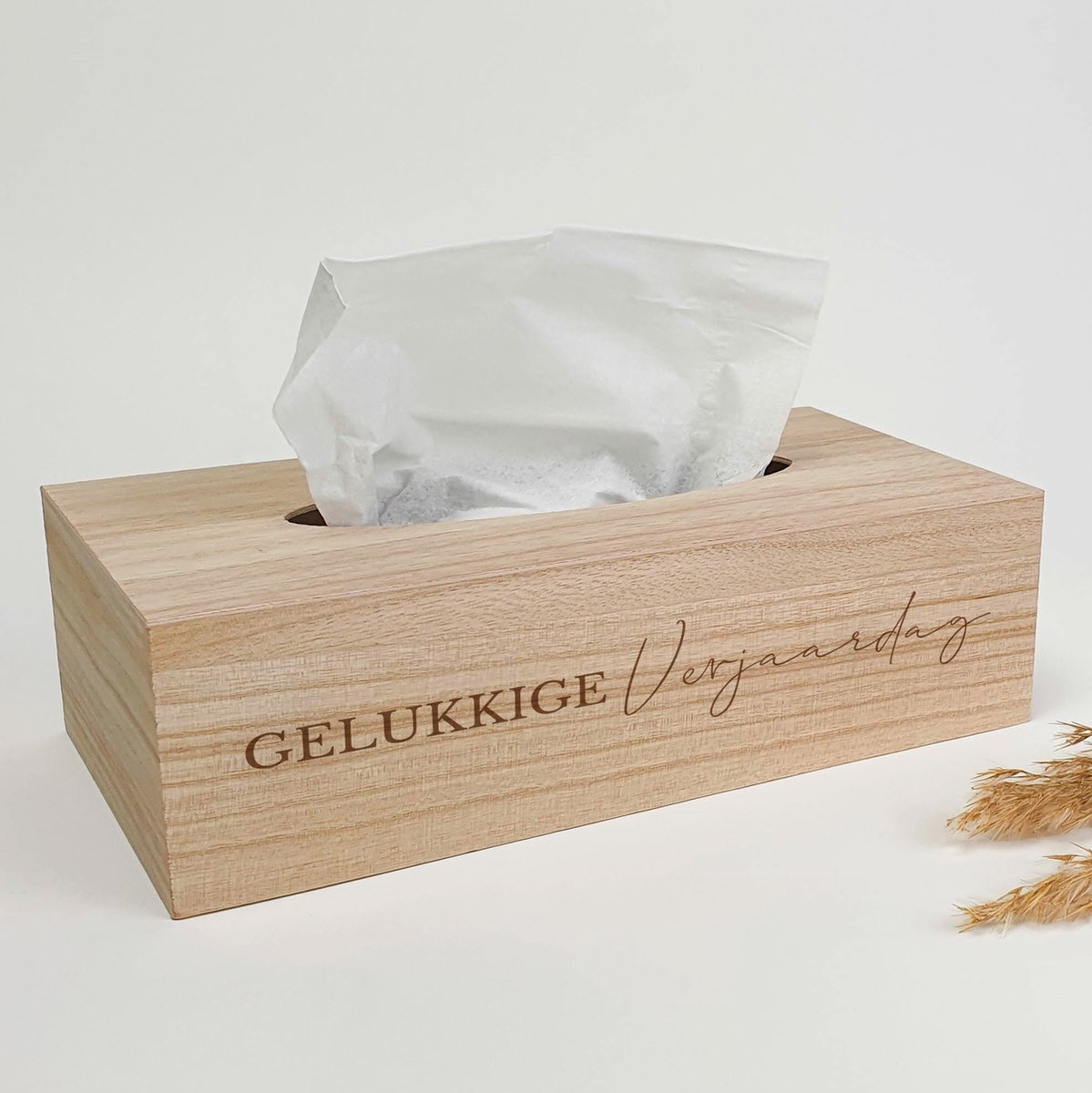 Tissue box - Tissuebox cadeau - Verjaardagscadeau - Gelukkige verjaardag - Verjaardag - zakkendoekendoos