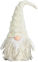 Vivi! Statue de Noël - Gnome avec Chapeau à Pois - blanc - 42cm