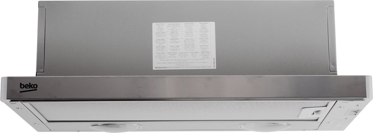 Beko CTB6407X -  Vlakscherm afzuigkap