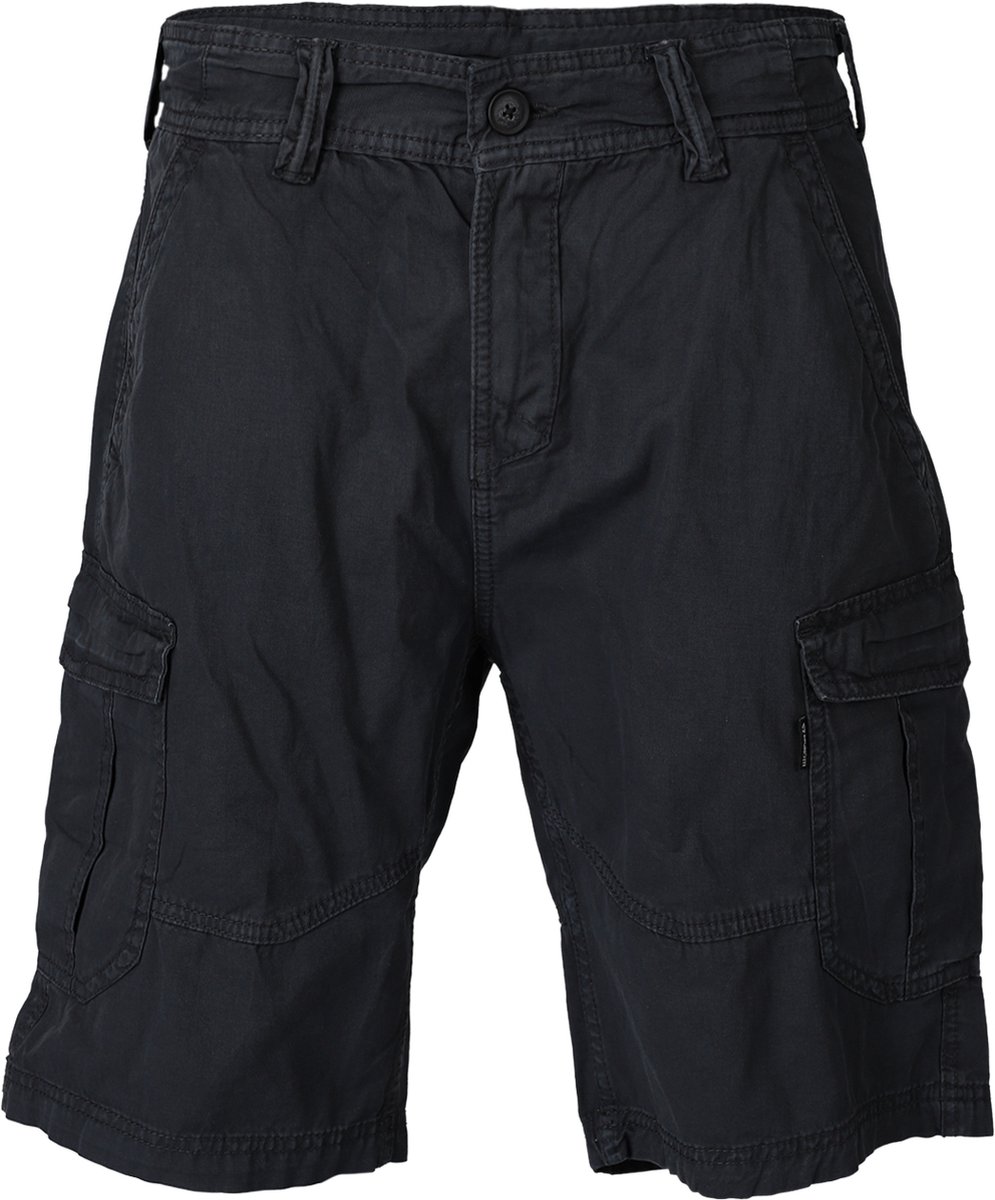 Brunotti Caldo Wandelbroek Korte Broek Heren met Zakken Cargo Broek 100% Katoen Blauw