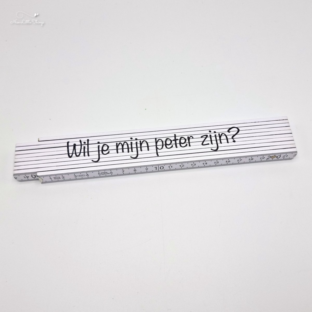 Nice Little Things - Vouwmeter - Wil je mijn peter zijn?