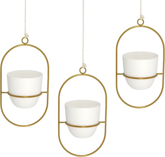 Coolty Vintage metalen hangpotten, bloempotten, hangende