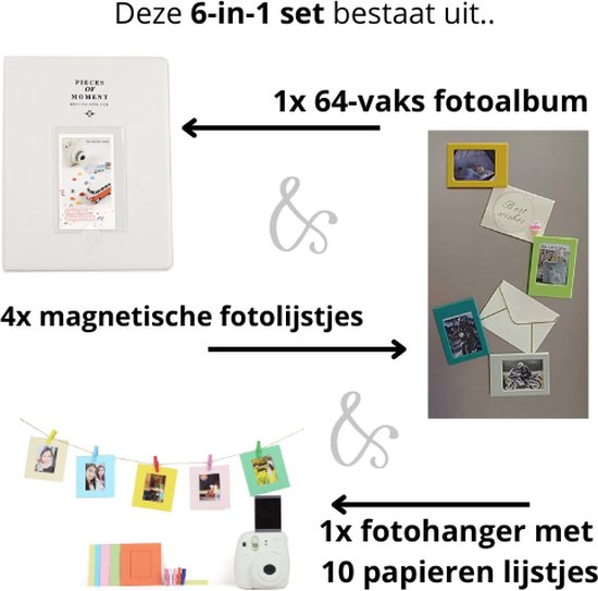 Magnetische Fotolijstjes - Set van 10 - 15 x 10 cm - Maak Je Eigen