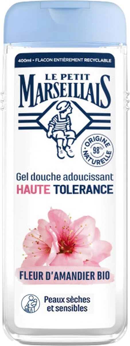 Le Petit Marseillais Biologische Amandelbloesem Hoge Tolerantie Verzachtende Douchegel 400 ml