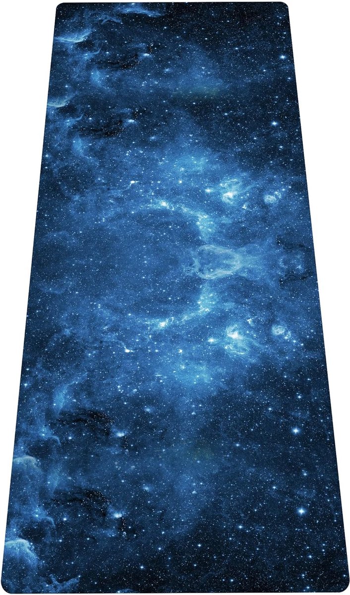 Draagbare reis-yogamat, opvouwbaar, lichte trainingsmat, ideaal voor yoga, pilates, bikram, stretching, training en beweging (183 cm x 61 cm x 1,5 mm)