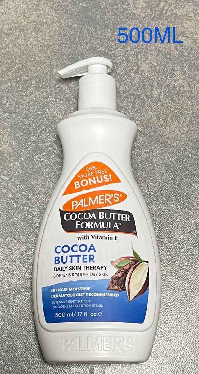 Palmer's Cocoa Butter Formula Softens Rough Dry Skin 500ML PUMP BONUS